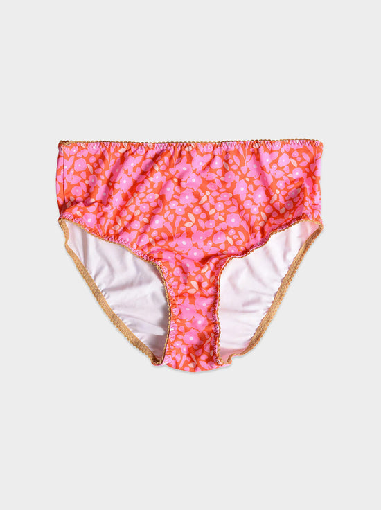Bimby + Roy - High Waisted Bottoms - DANISI (Pink/Orange Floral)