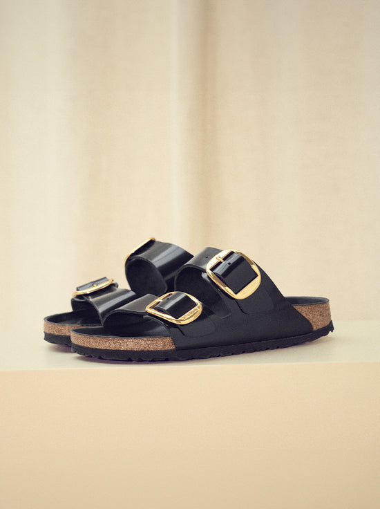 Birkenstock - Arizona - Big Buckle - High Shine Patent Leather - Black - Regular