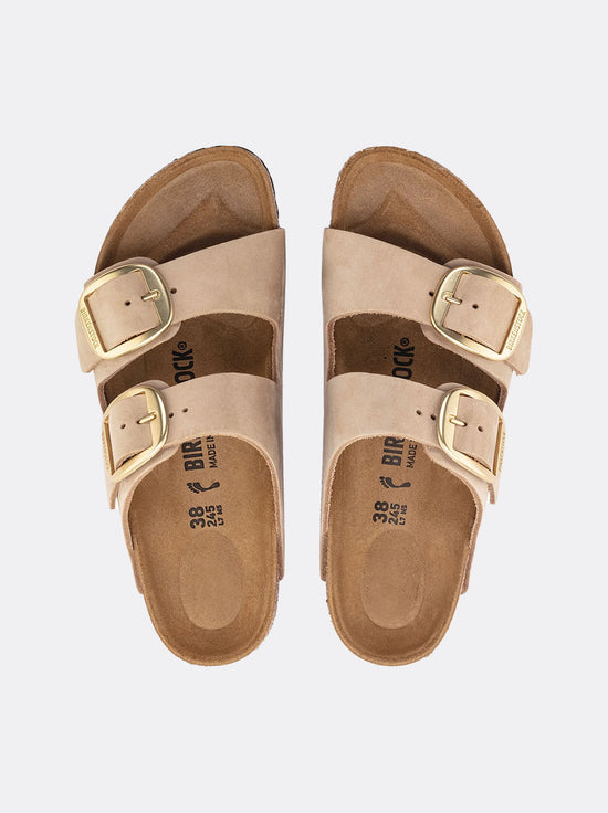 Birkenstock - Arizona - Big Buckle - Nubuck Leather - Sandcastle - Regular