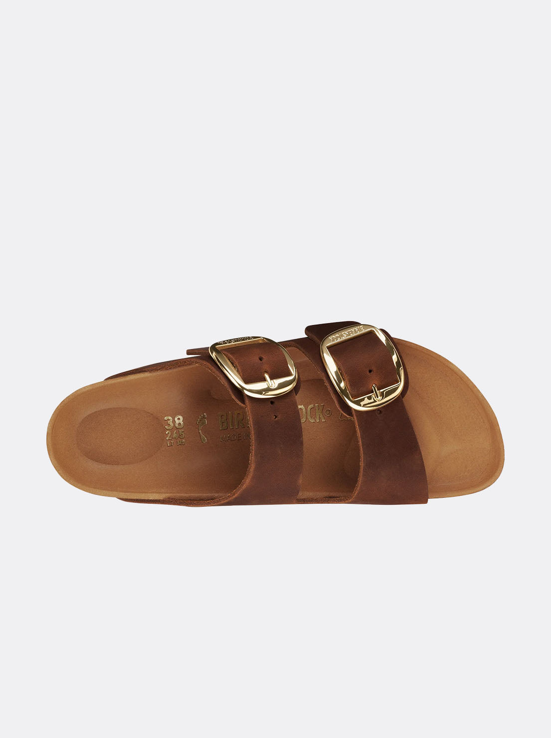 Birkenstock - Arizona - Big Buckle - Oiled Leather - Cognac - Regular