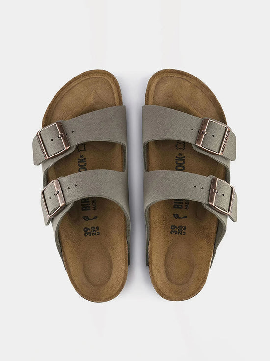 Birkenstock - Arizona - BirkiBuc - Stone - Narrow