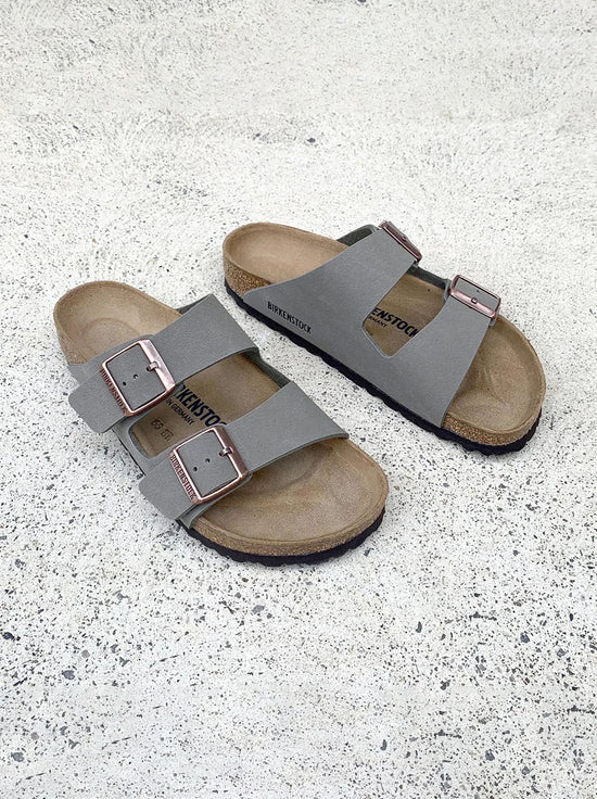 Birkenstock - Arizona - BirkiBuc - Stone - Narrow