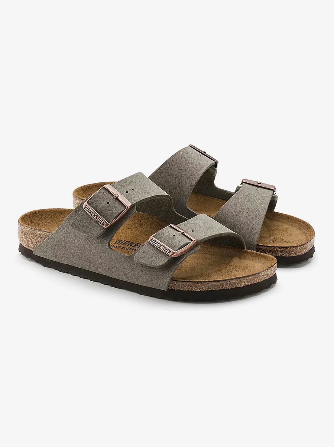 Birkenstock - Arizona - BirkiBuc - Stone - Narrow