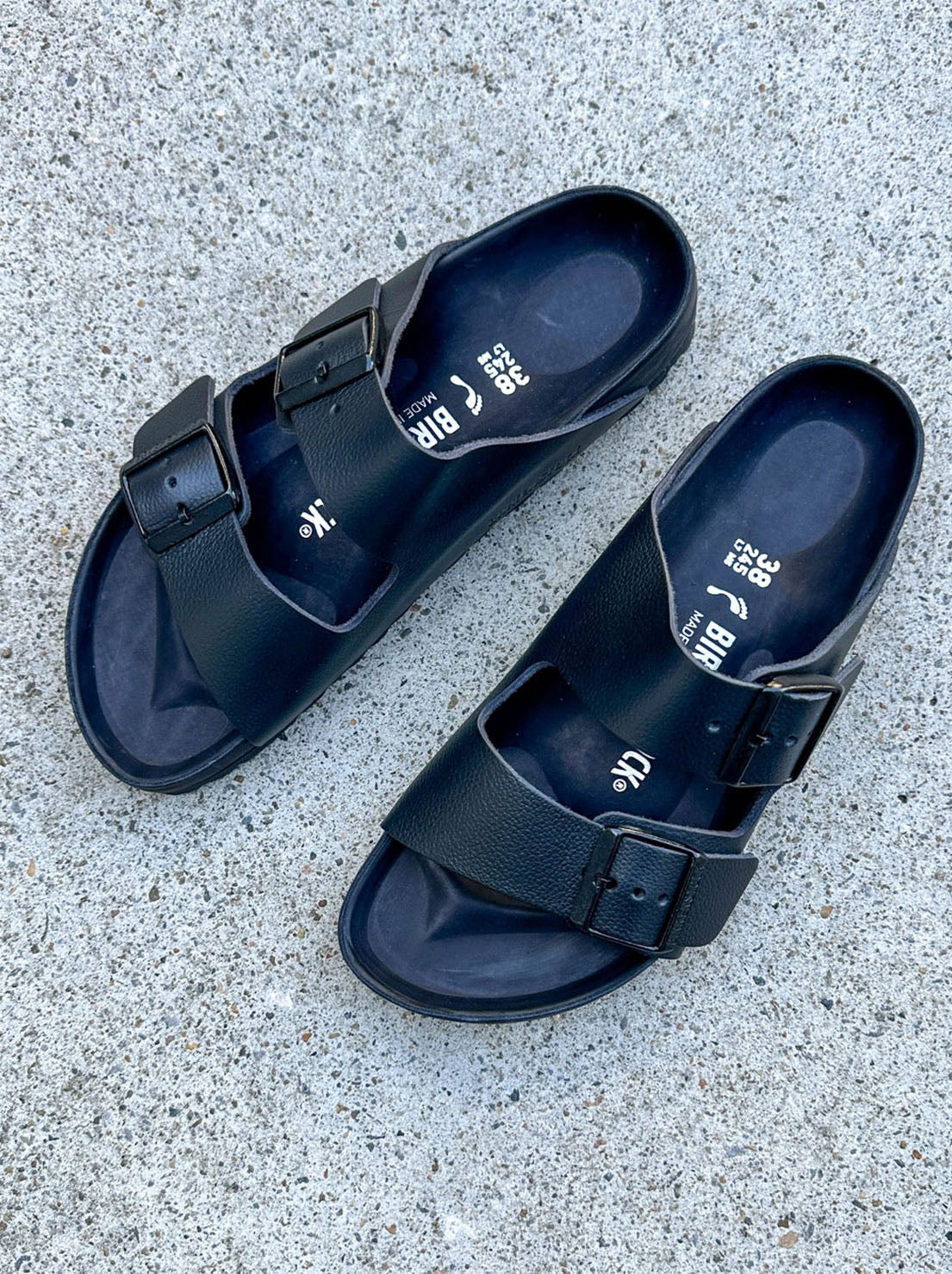 Birkenstock - Arizona - Natural Leather - Exquisite Black - Narrow