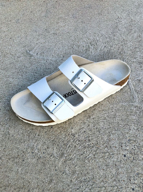 Birkenstock - Arizona - Natural Leather - White - Narrow