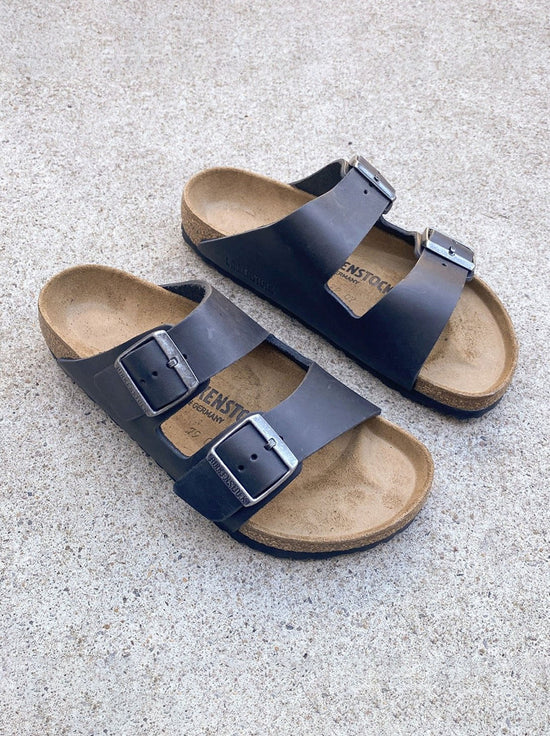 Birkenstock - Arizona - Oiled Leather - Black - Regular