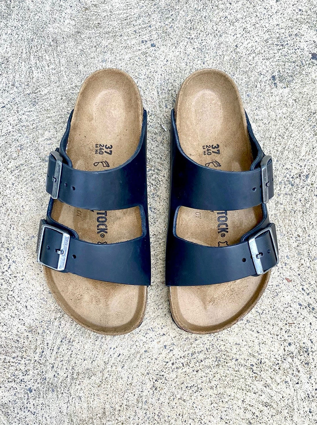 Birkenstock - Arizona - Oiled Leather - Black - Regular