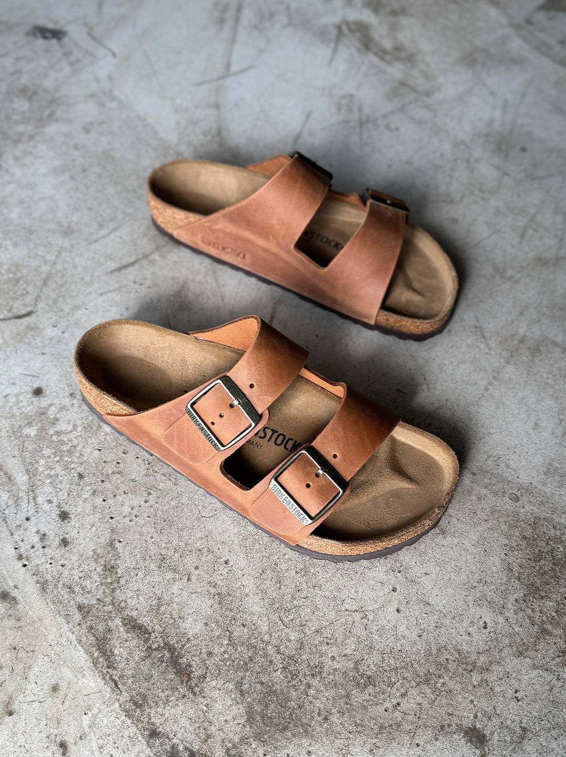 Birkenstock - Arizona - Oiled Leather - Cognac - Regular