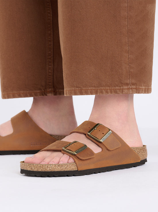 Birkenstock - Arizona - Oiled Leather - Cognac - Regular