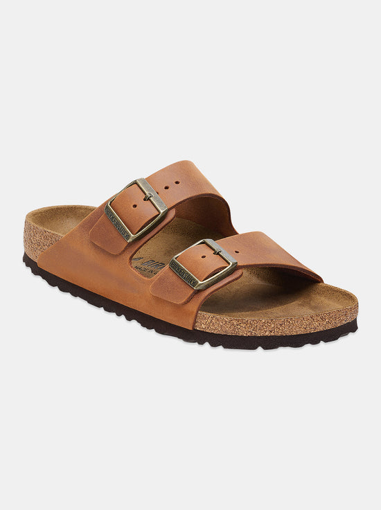 Birkenstock - Arizona - Oiled Leather - Cognac - Regular