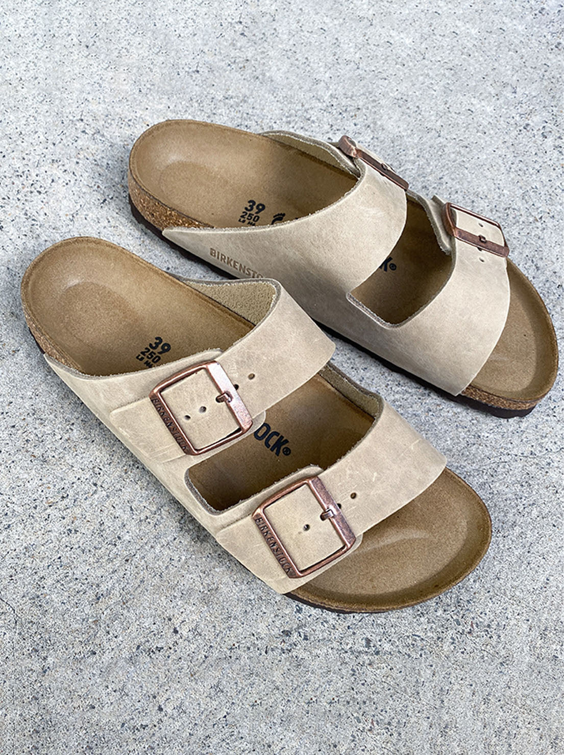 Birkenstock - Arizona - Oiled Leather - Tabacco Brown - Narrow