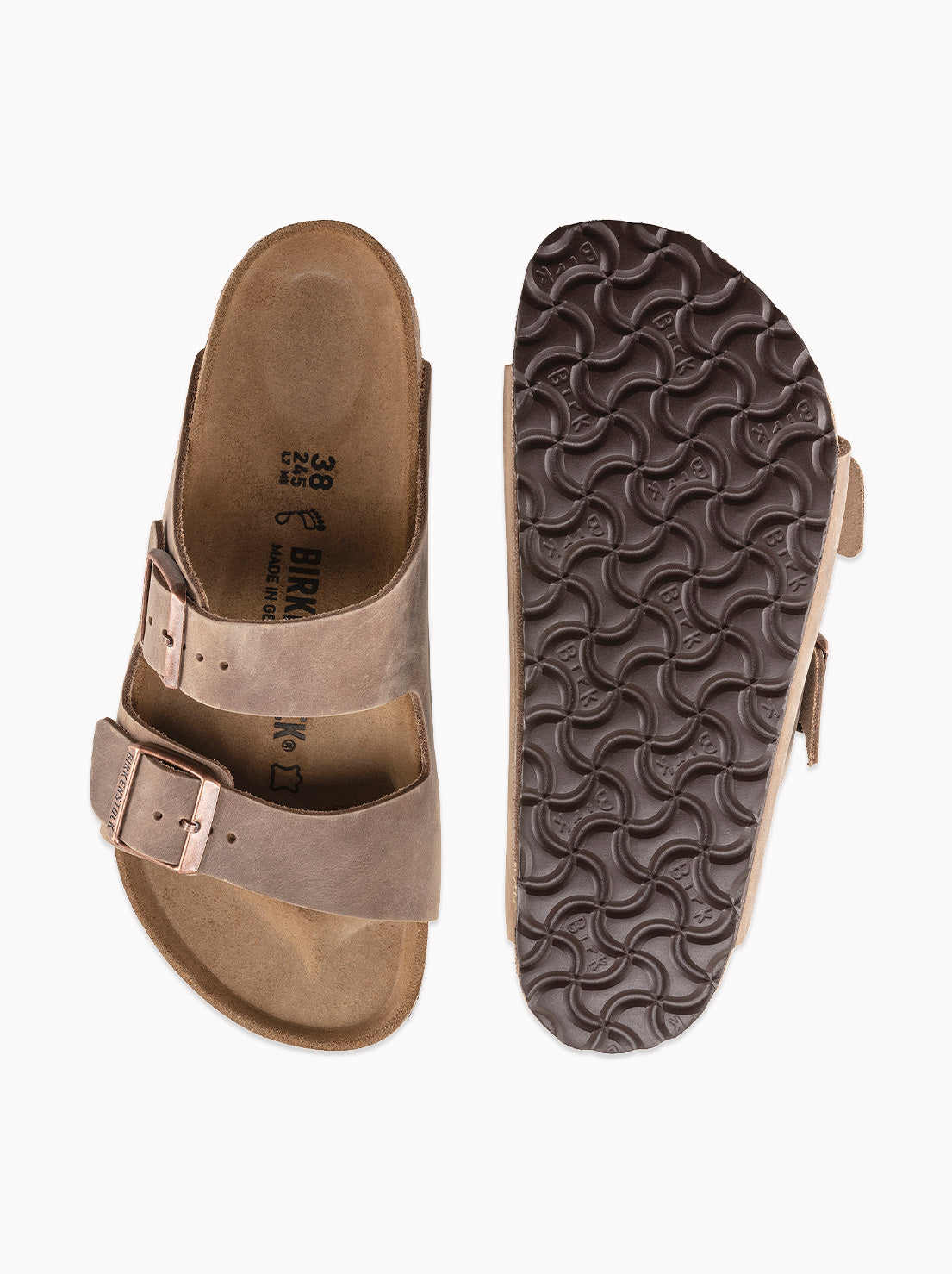 Birkenstock - Arizona - Oiled Leather - Tabacco Brown - Regular
