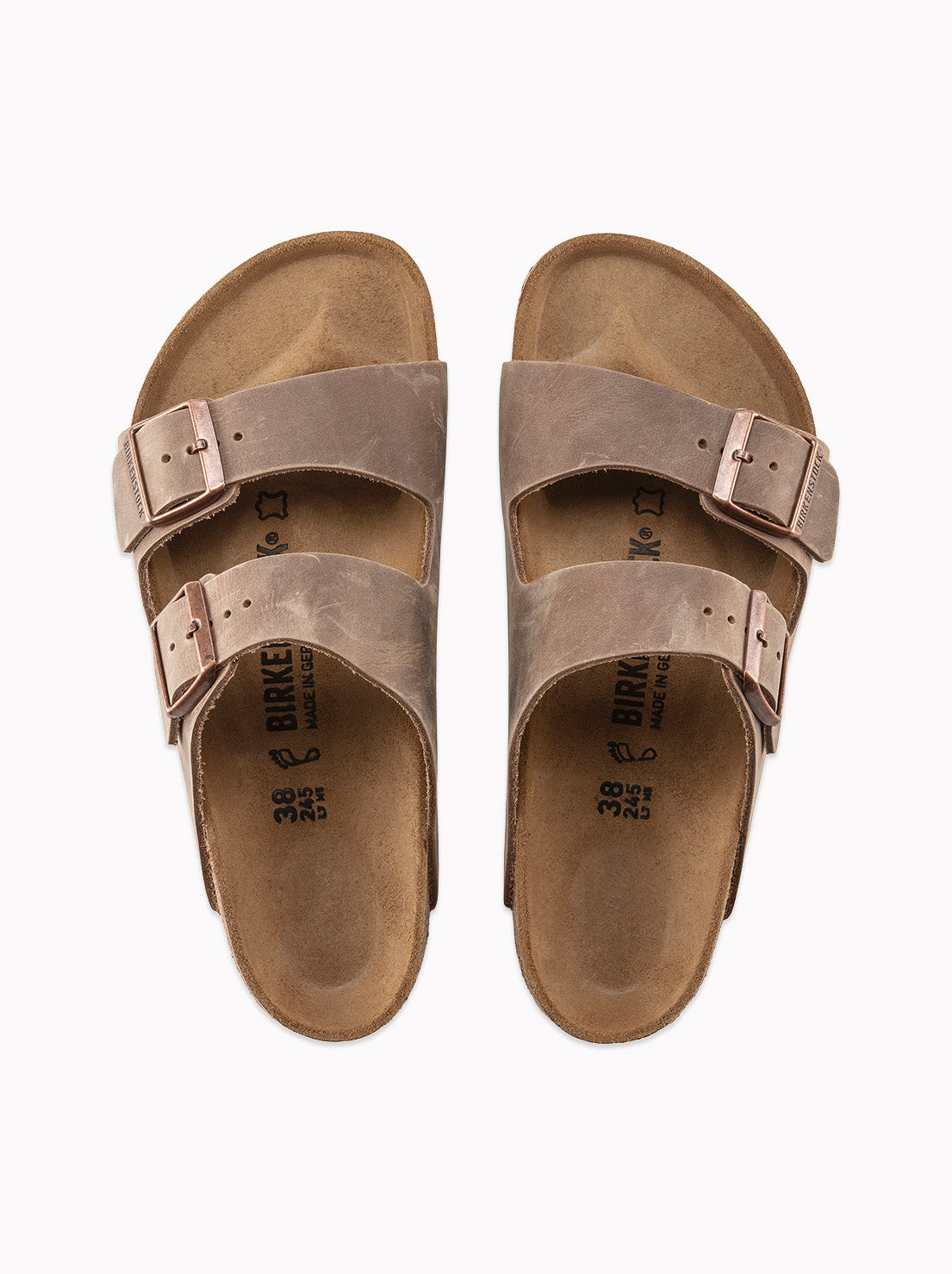 Birkenstock - Arizona - Oiled Leather - Tabacco Brown - Regular