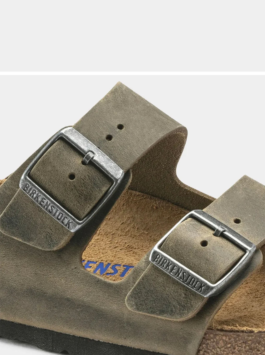 Birkenstock - Arizona - SFB Oiled Leather - Faded Khaki - Narrow