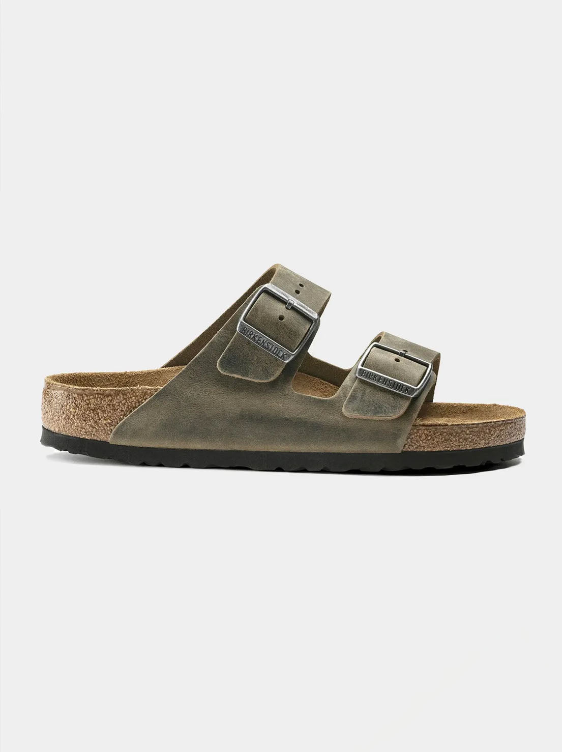 Birkenstock - Arizona - SFB Oiled Leather - Faded Khaki - Narrow