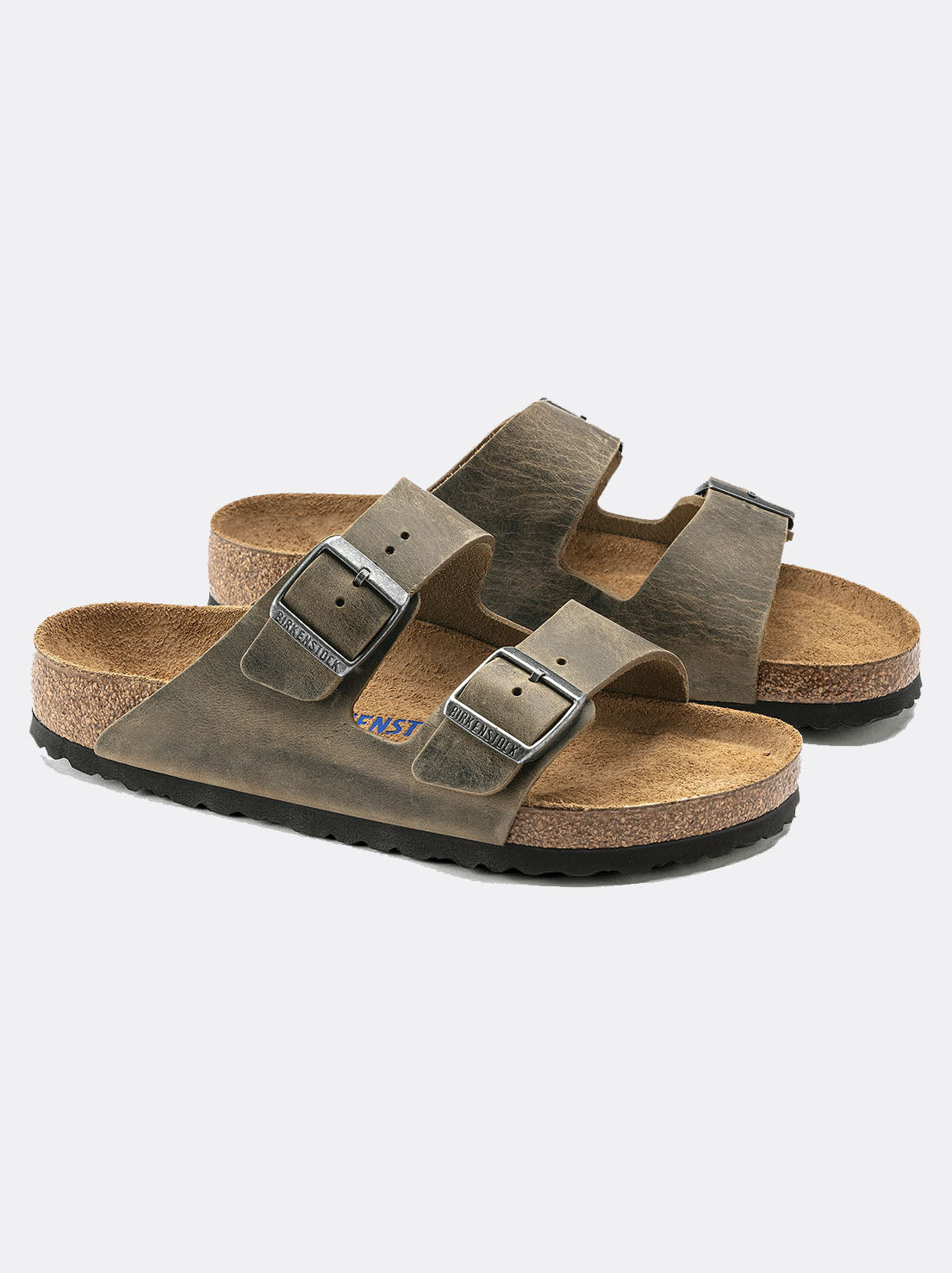 Birkenstock - Arizona - SFB Oiled Leather - Faded Khaki - Regular