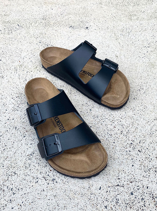 Birkenstock - Arizona - Smooth Leather - Black - Regular