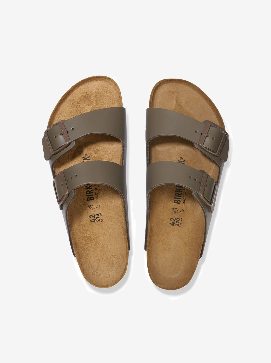 Birkenstock - Arizona - Smooth Leather - Concrete Grey - Regular