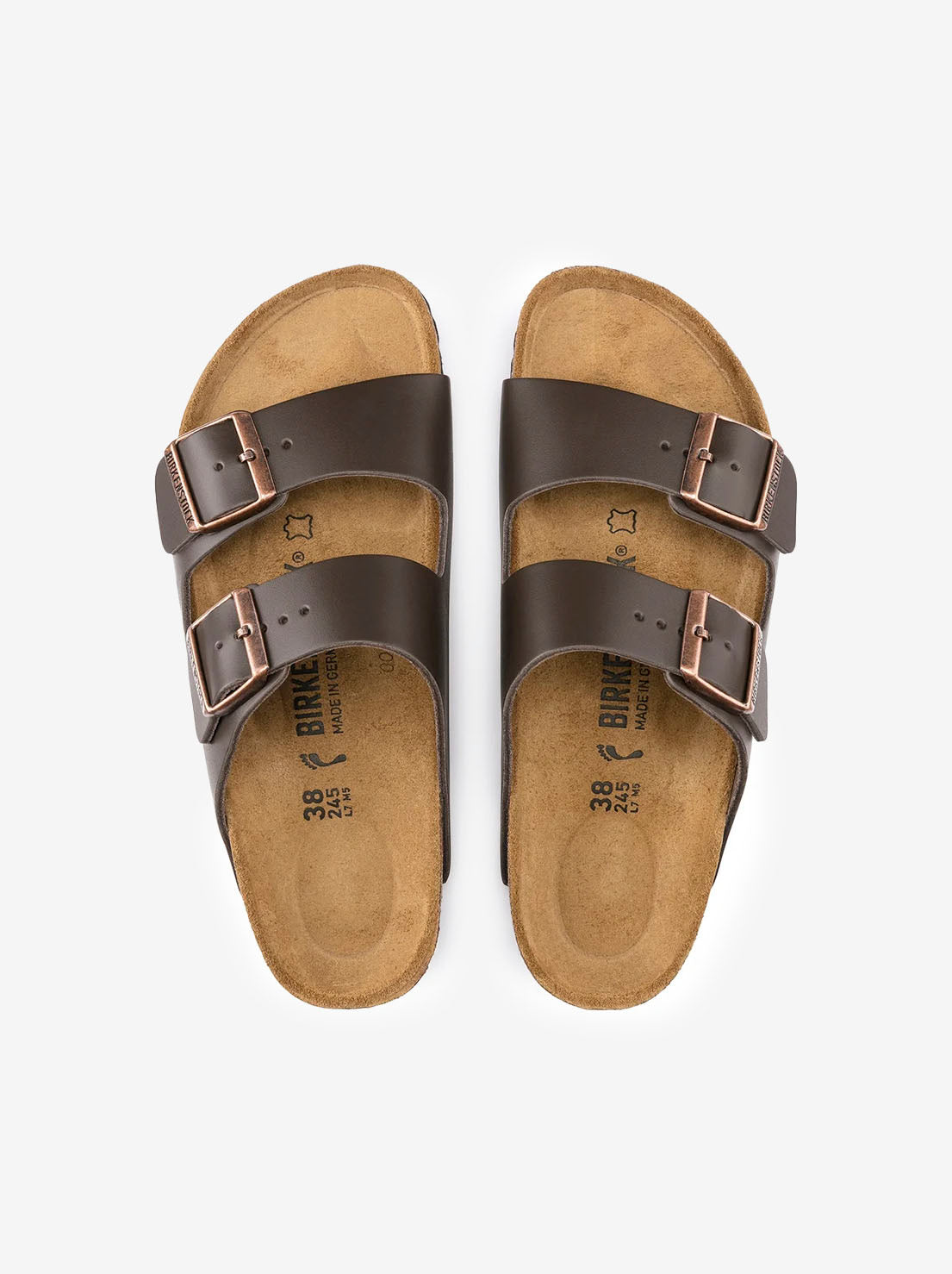 Birkenstock - Arizona - Smooth Leather - Dark Brown - Narrow