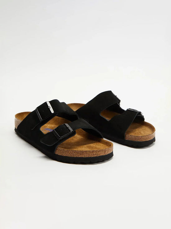 Birkenstock - Arizona - Suede SFB - Black - Narrow