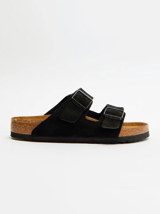 Birkenstock - Arizona - Suede SFB - Black - Narrow