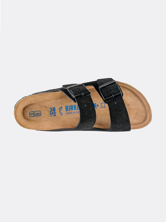 Birkenstock - Arizona - Suede SFB - Black - Regular