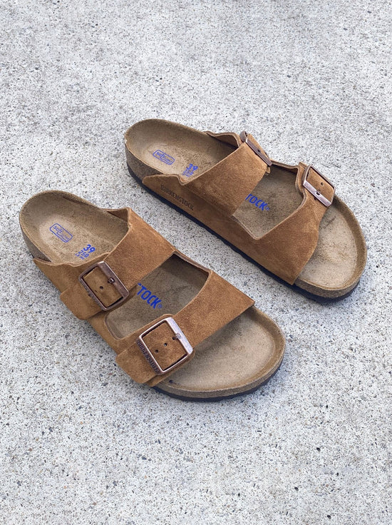 Birkenstock - Arizona - Suede SFB - Mink - Narrow