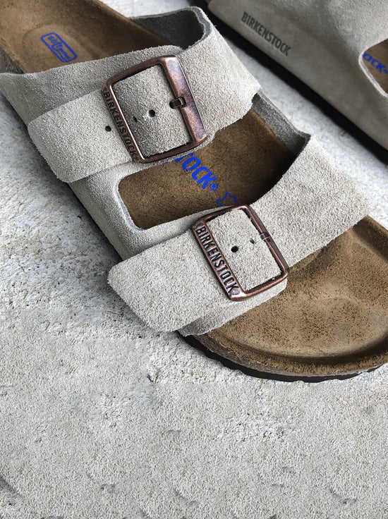 Birkenstock - Arizona - Suede SFB - Taupe - Regular -