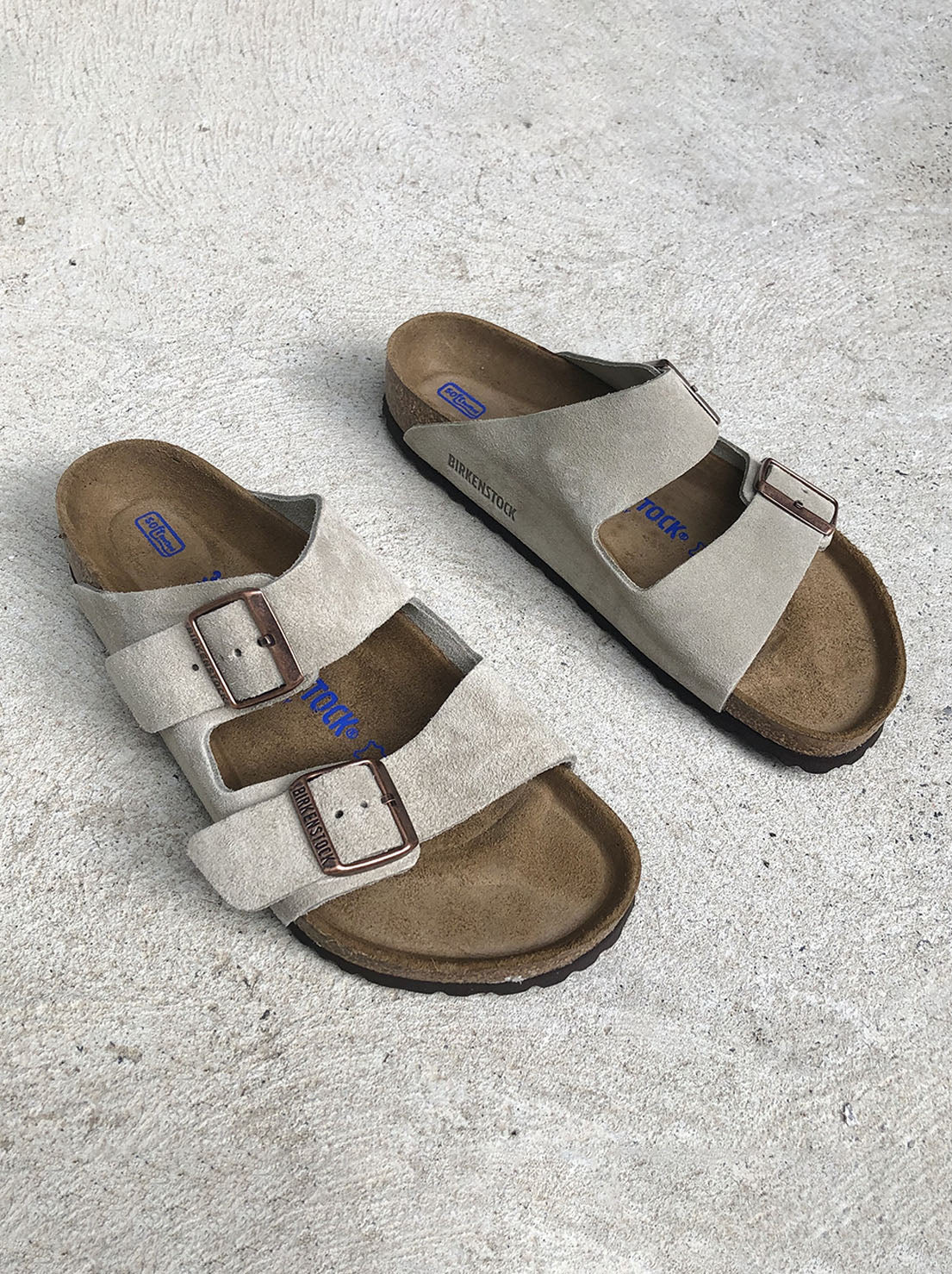 Birkenstock - Arizona - Suede SFB - Taupe - Regular -