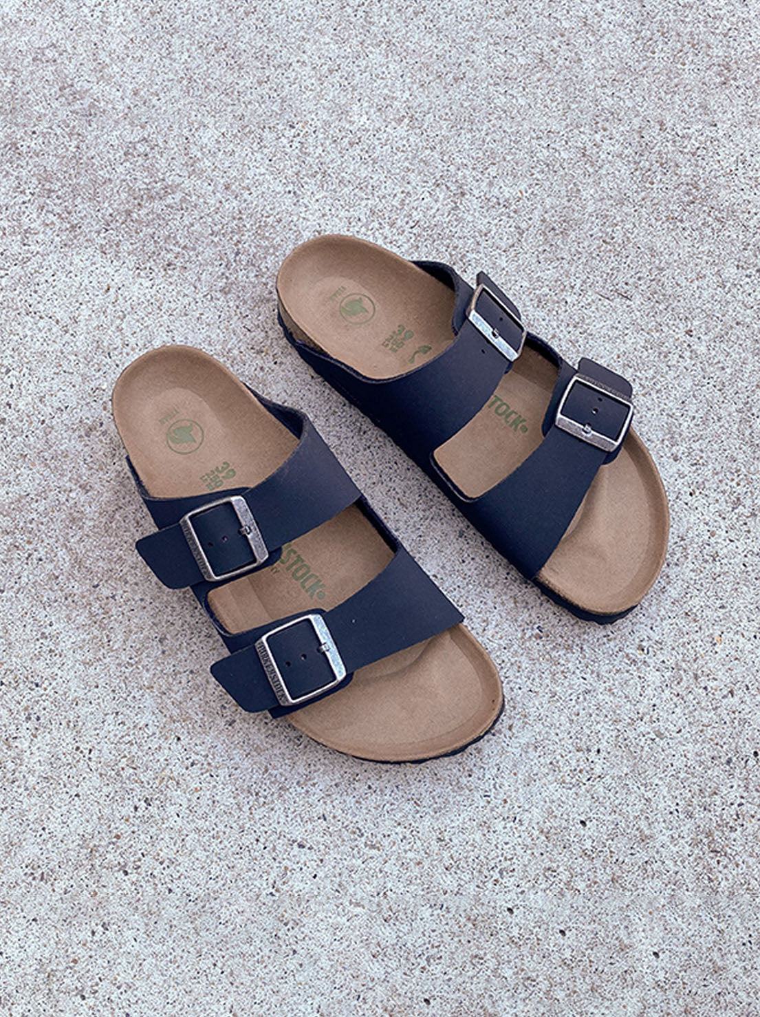 Birkenstock - Arizona - Vegan BirkiBuc/MicroFibre - Black - Narrow