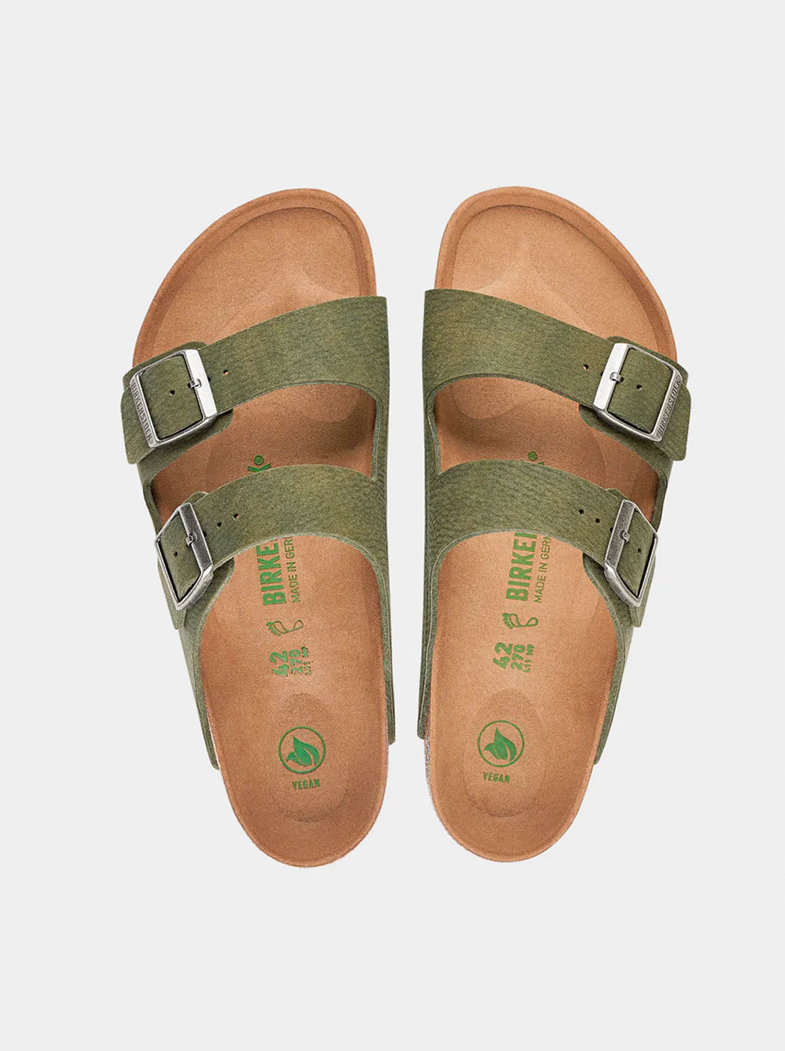 Birkenstock - Arizona - Vegan Birkibuc - Desert Dust Thyme - Regular