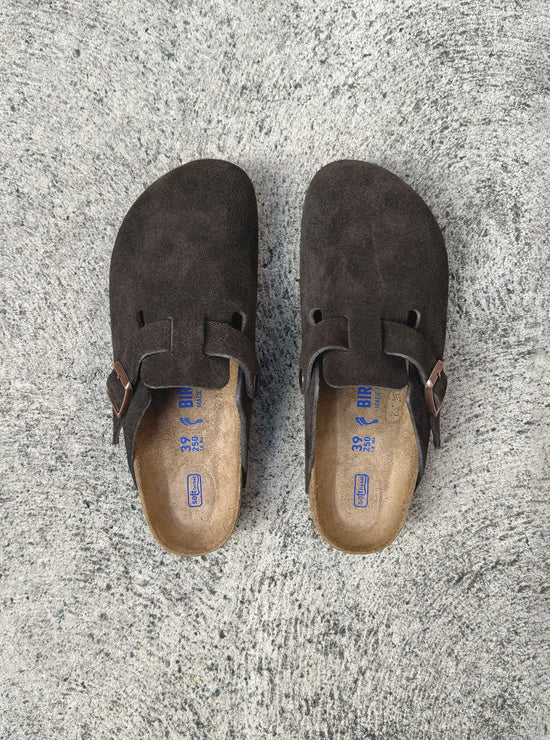 Birkenstock - Boston - Suede SFB - Mocca - Narrow