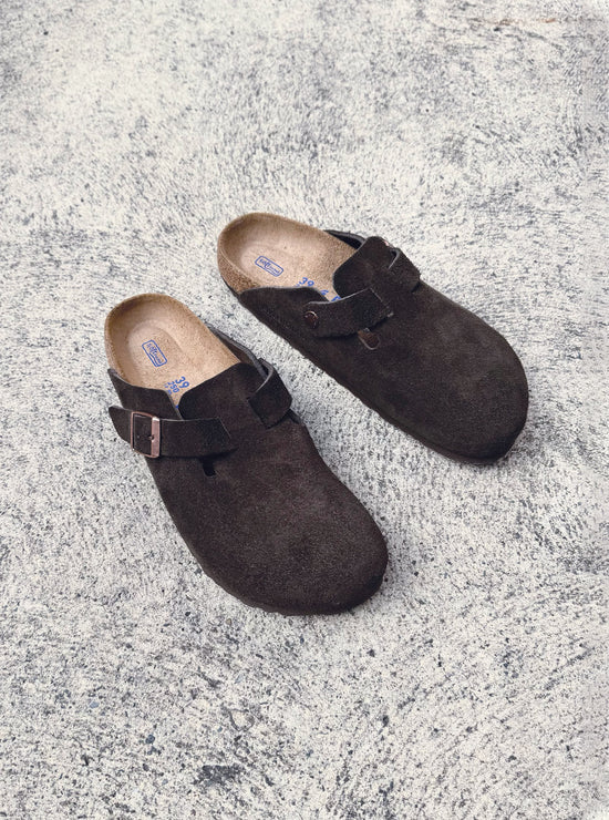 Birkenstock - Boston - Suede SFB - Mocca - Narrow