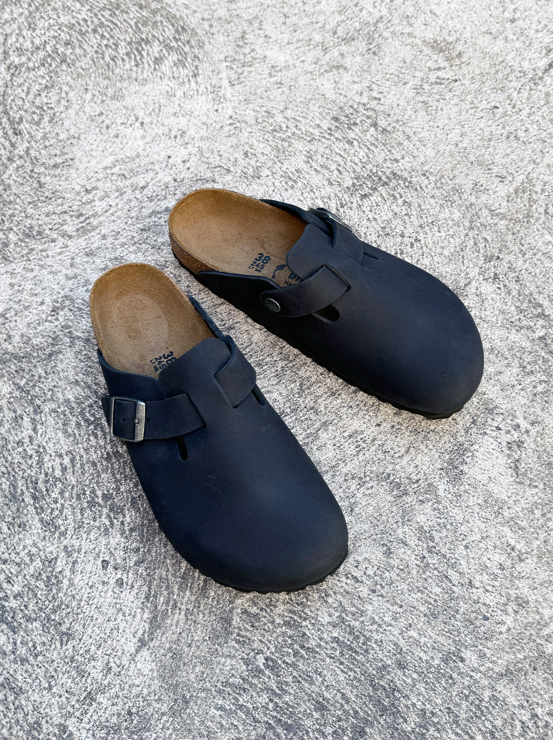 Birkenstock - Boston - Oiled Leather - Black - Narrow