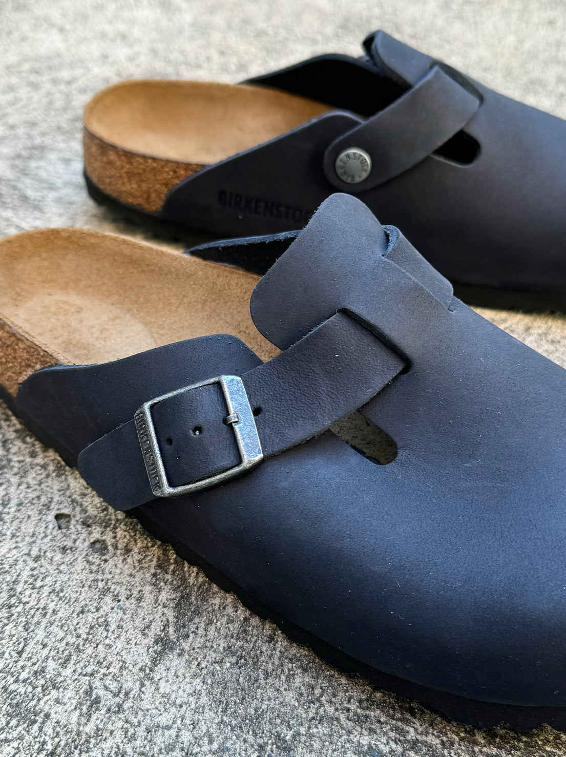 Birkenstock - Boston - Oiled Leather - Black - Narrow