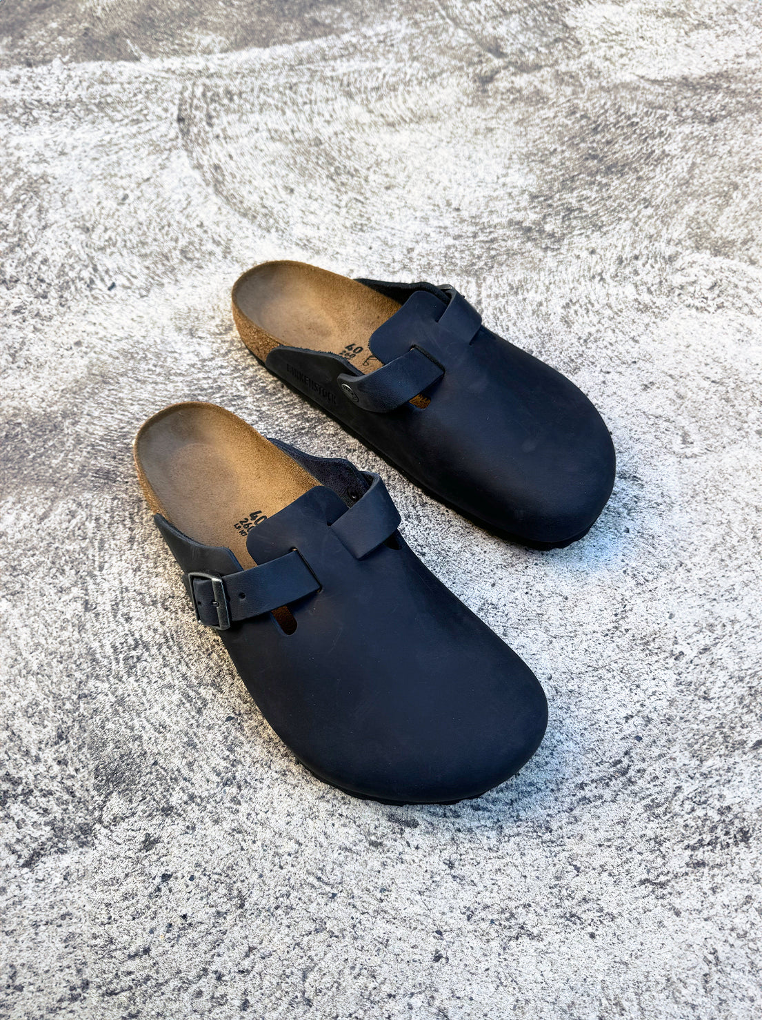 Birkenstock - Boston - Oiled Leather - Black - Regular