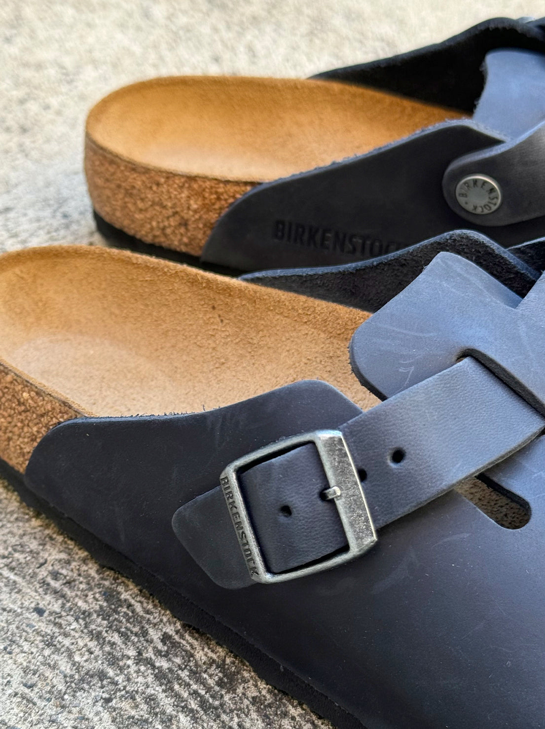 Birkenstock - Boston - Oiled Leather - Black - Regular