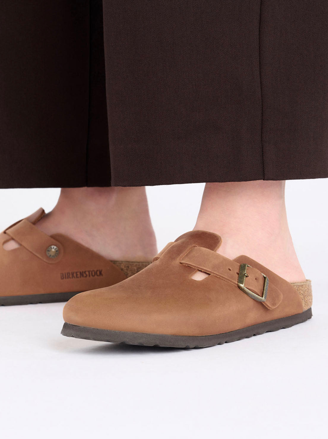 Birkenstock - Boston - Oiled Leather - Cognac - Narrow