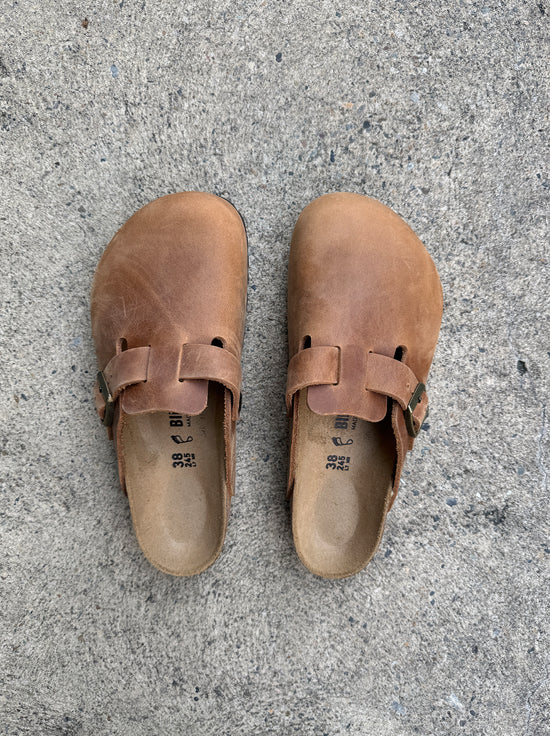 Birkenstock - Boston - Oiled Leather - Cognac - Regular
