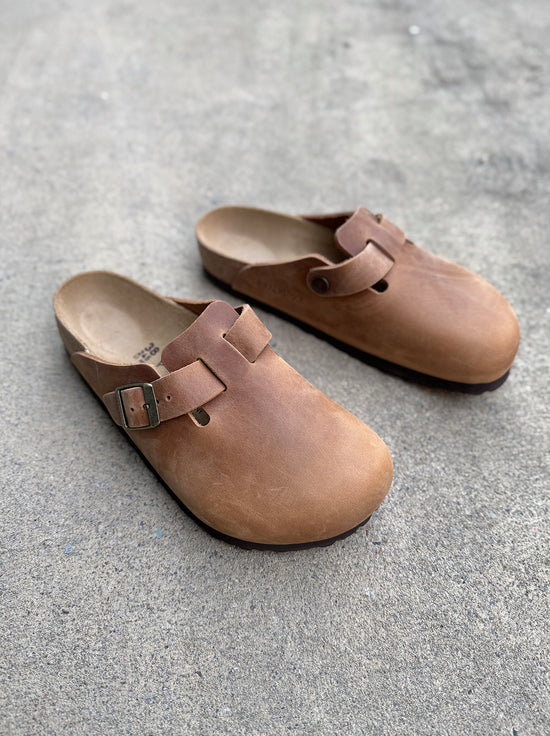 Birkenstock - Boston - Oiled Leather - Cognac - Regular