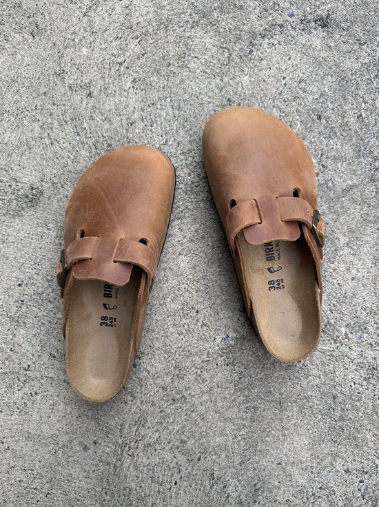 Birkenstock - Boston - Oiled Leather - Cognac - Regular