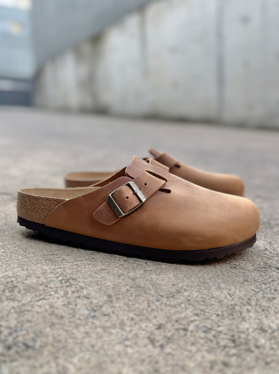 Birkenstock - Boston - Oiled Leather - Cognac - Regular