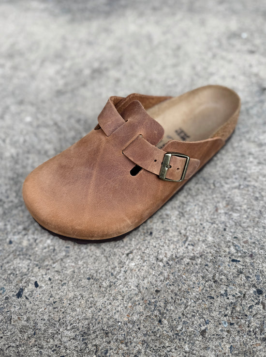 Birkenstock - Boston - Oiled Leather - Cognac - Regular