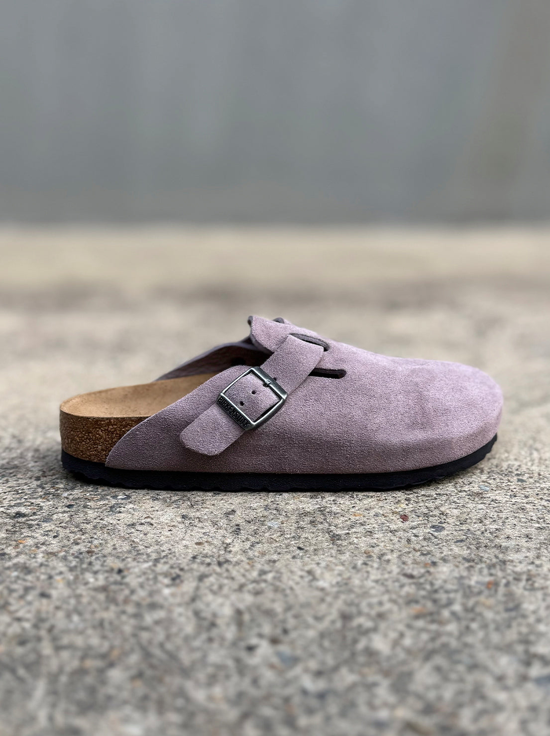 Birkenstock - Boston - Suede SFB - Faded Purple - Narrow