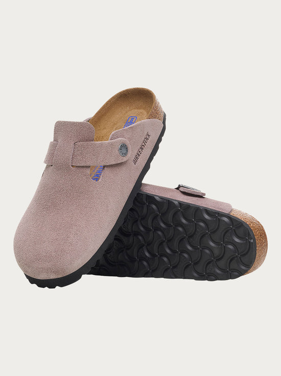 Birkenstock - Boston - Suede SFB - Faded Purple - Narrow