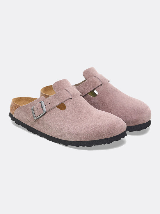 Birkenstock - Boston - Suede SFB - Faded Purple - Narrow