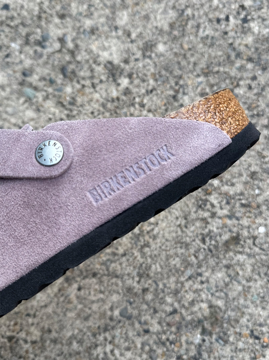Birkenstock - Boston - Suede SFB - Faded Purple - Narrow