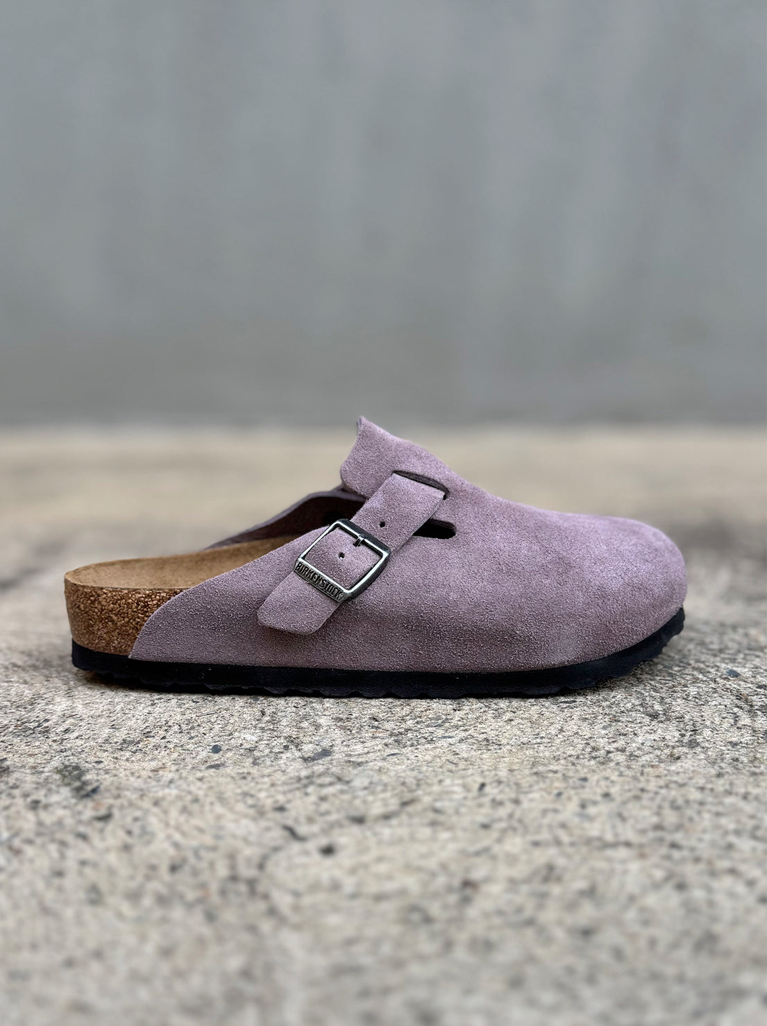 Birkenstock - Boston - Suede SFB - Faded Purple - Regular