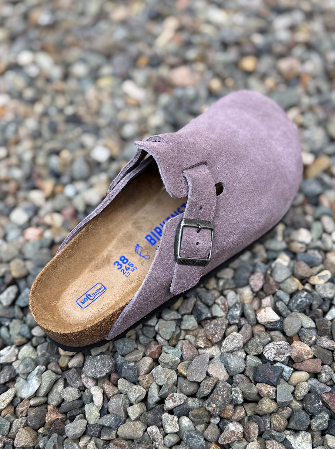 Birkenstock - Boston - Suede SFB - Faded Purple - Regular