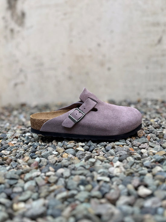 Birkenstock - Boston - Suede SFB - Faded Purple - Regular